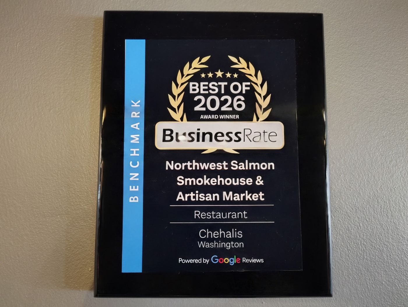 BusinessRate Best of 2026 award, Restaurant, Chehalis Washington